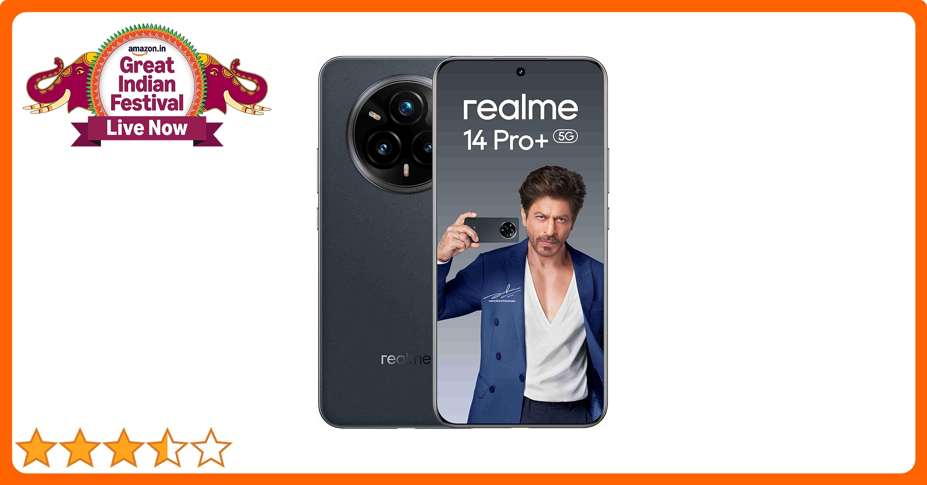 realme 14 Pro+ 5G (Suede Grey, 12GB RAM, 512GB Storage