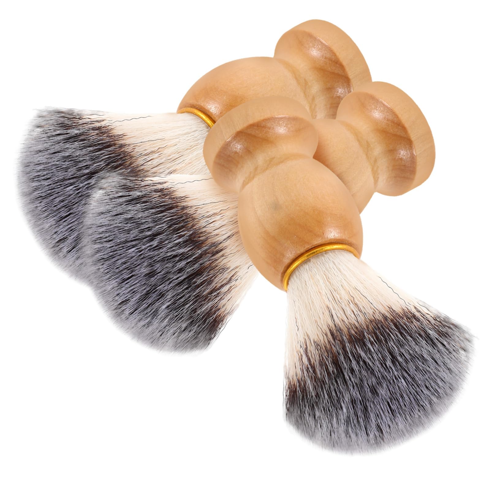 Healeved Beard Grooming Brush Set 3pcs Soft Bristles Shaving Brush for Men Salon for Mustache Facial Hair