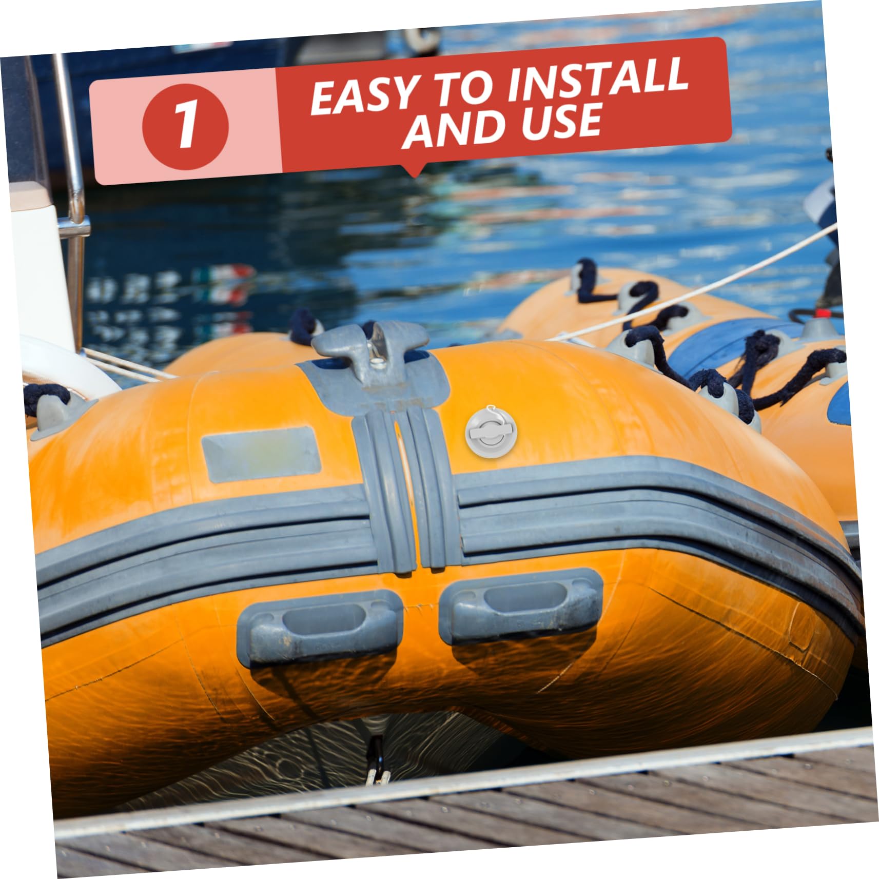 YARNOW Valvola per Gommone Clip Portabicchieri per Kayak Maniglia della Barca Trainabile Portapacchi per Kayak Pompa Elettrica per Gonfiabili Kit Spina per Kayak Corde Tappo Plastica