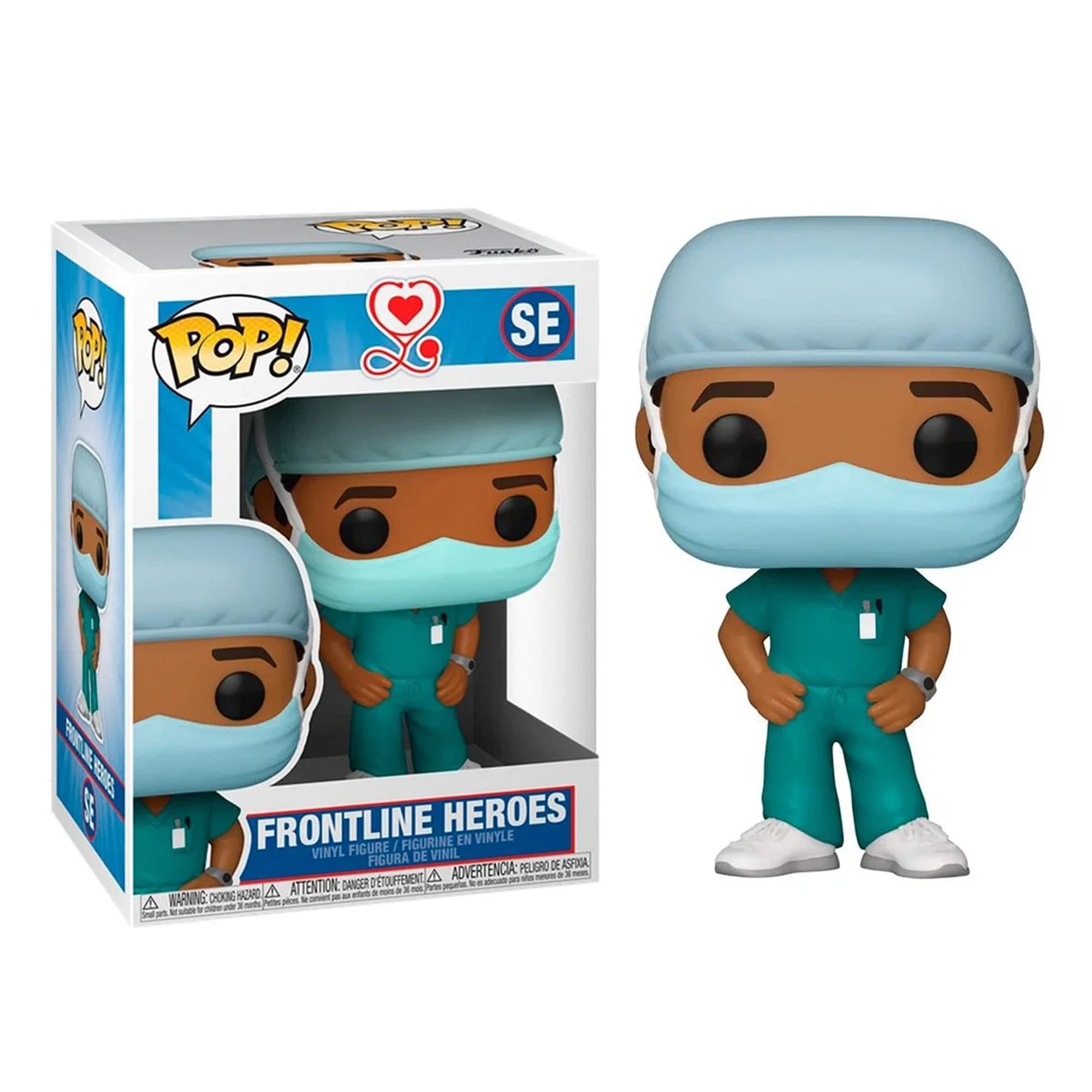 Pop! Heroes: Front Line Worker- Male Hospital Worker #2, Multicolor