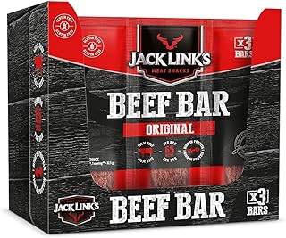 Protein Bar Beef Original, Pack of 30 x 22.5 g, low carb protein bar, protein bar, energy bar, snack for on the go and in the gym, fitness, high protein snack