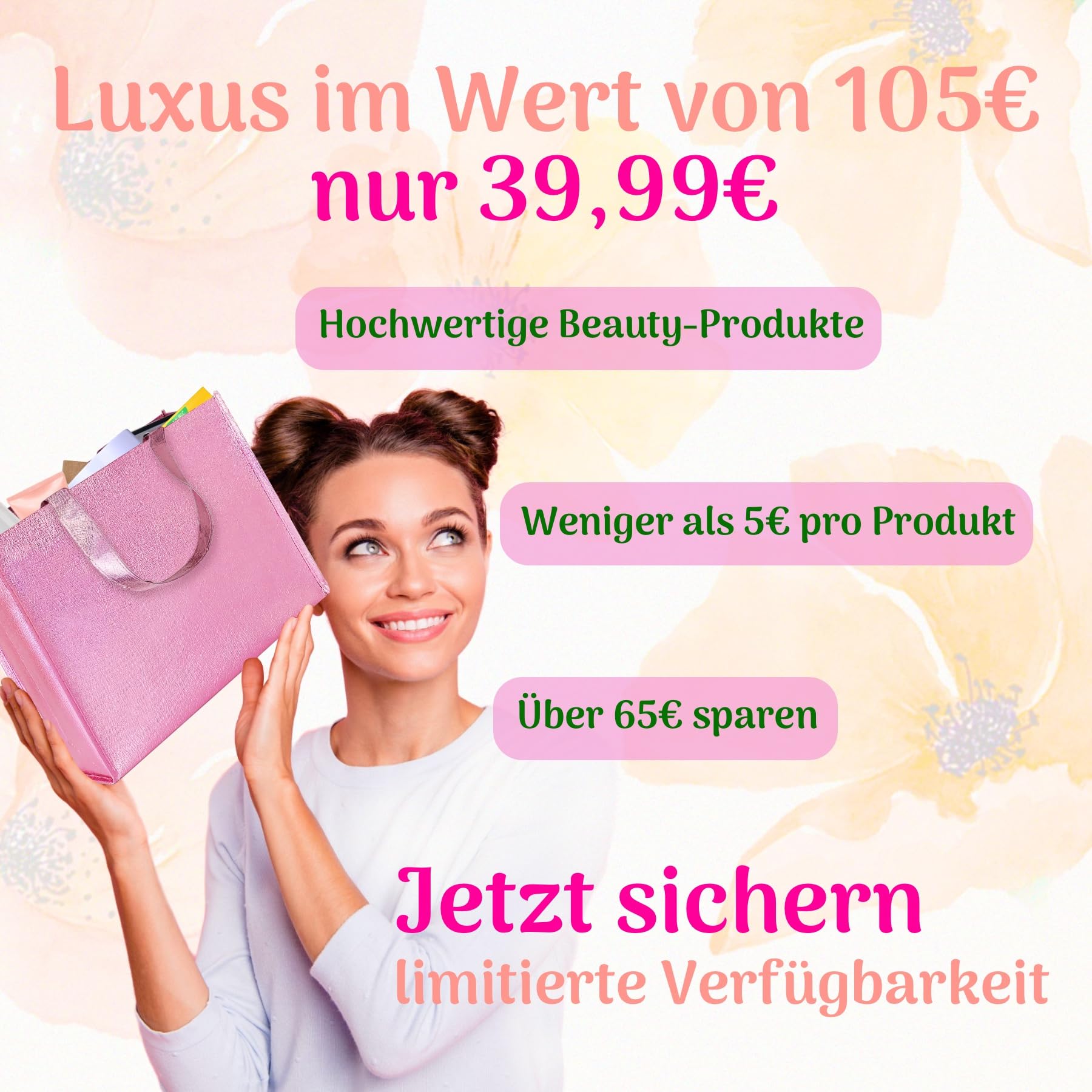 P-Beauty – pielęgnacja twarzy, pielęgnacja ciała i kosmetyki – Beauty Box z 10 luksusowymi produktami do pielęgnacji skóry i włosów – pudełko za 39,99 € zamiast 105 € – wysokiej jakości zestaw