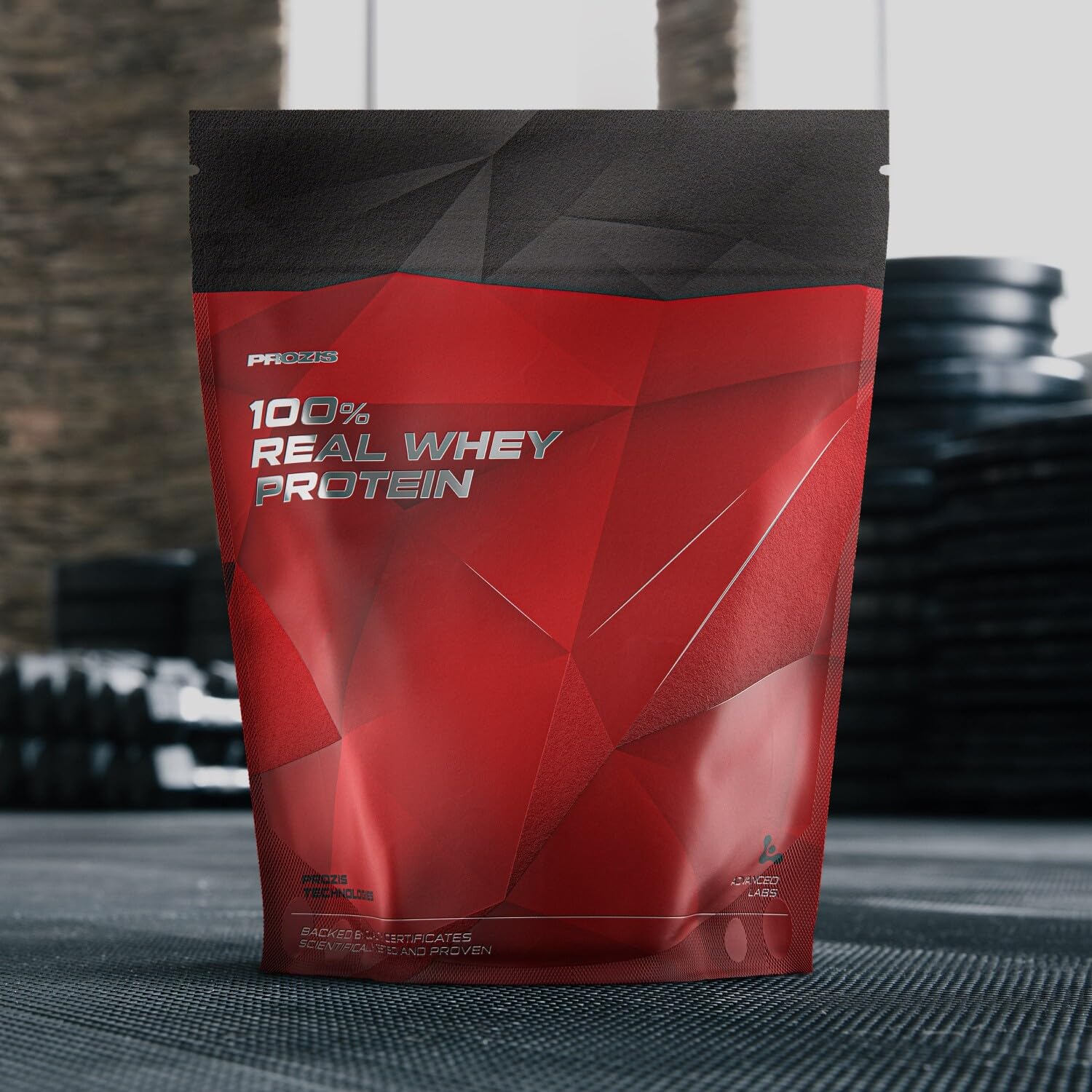 Prozis Real Whey Protein 1000 gr, proteine whey, vari gusti a scelta (brownie cioccolato)
