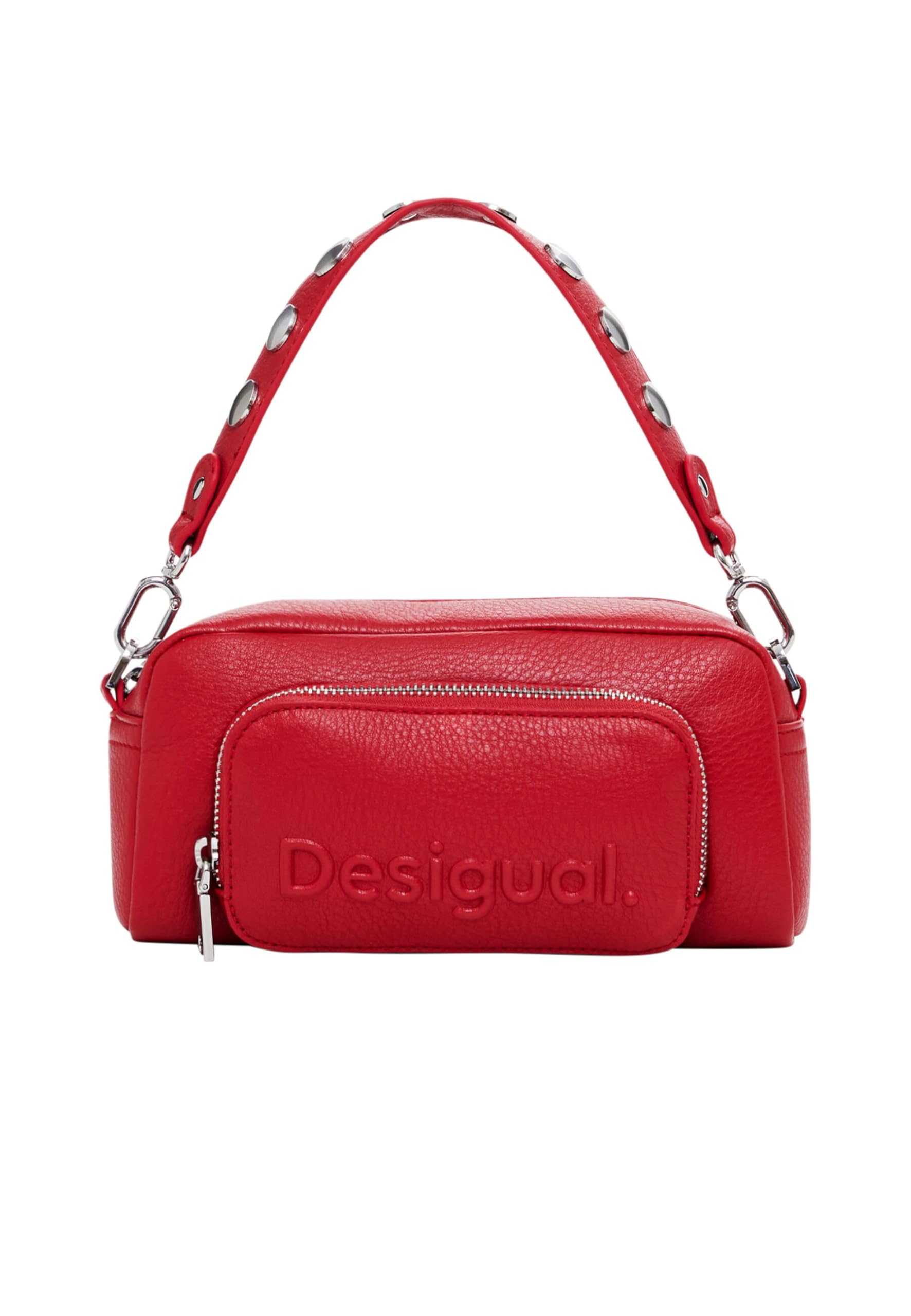 Desigual cross body bag Half Logo Prad Crossbody Bag Carmine red