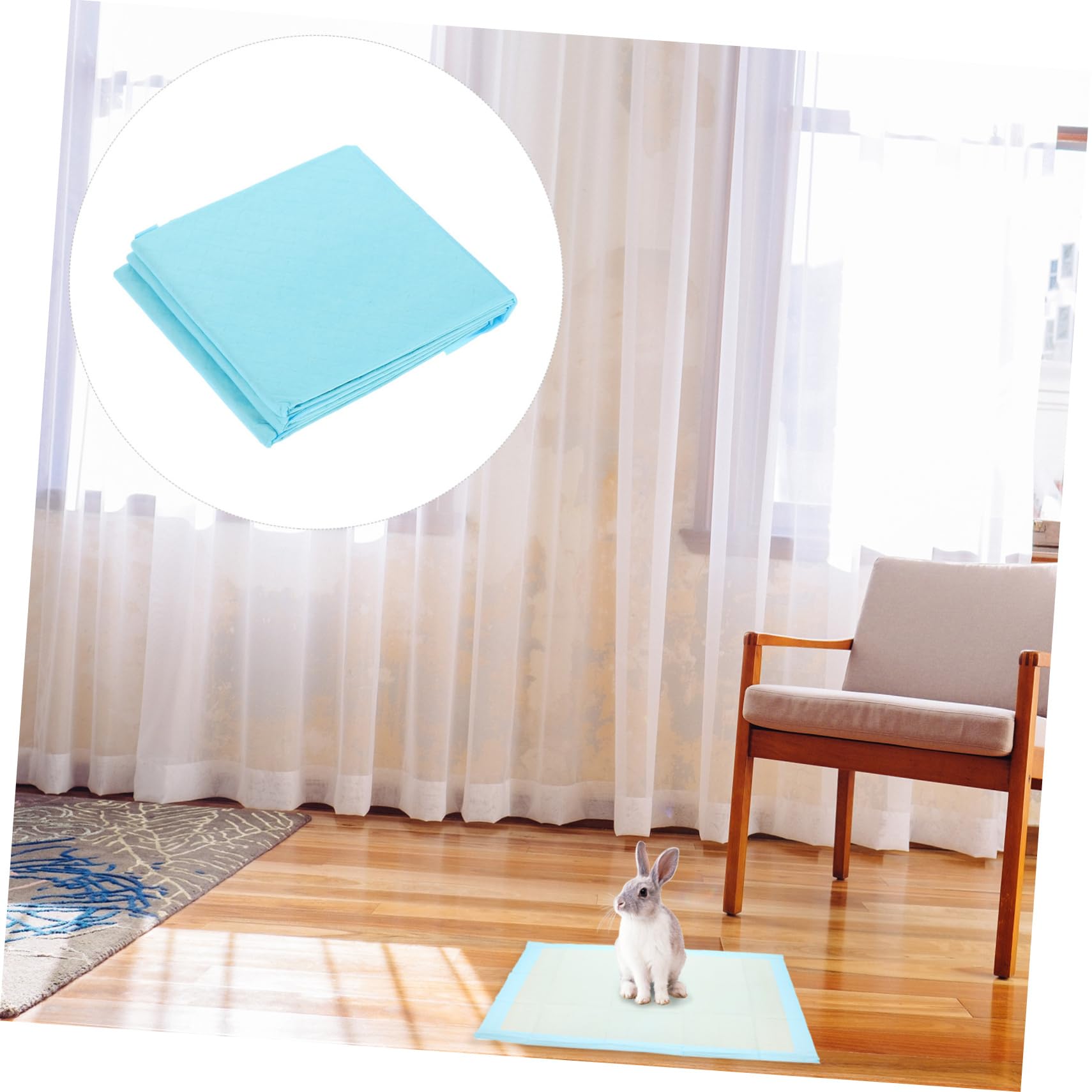 Tapis de Propreté pour Lapins Jetables, 50 Pièces, Non Tissé