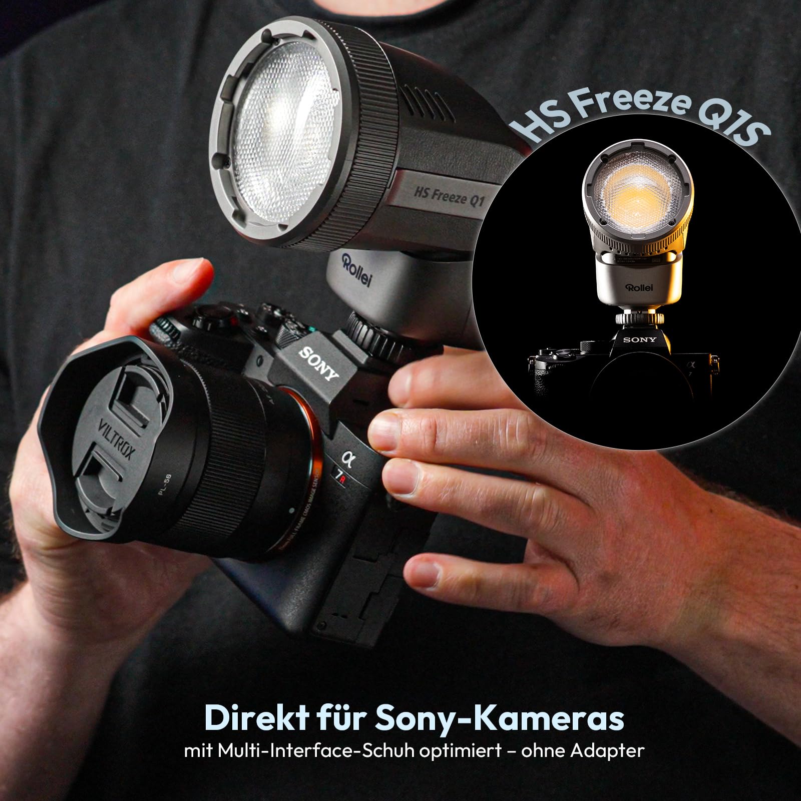 Rollei HS Freeze Q1s 2-in-1 Blitz & Dauerlicht – Bild 2