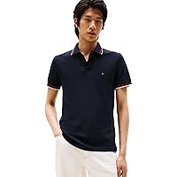 Tommy Hilfiger Uomo Maglietta Polo Maniche Corte Cuff Interest Slim Fit