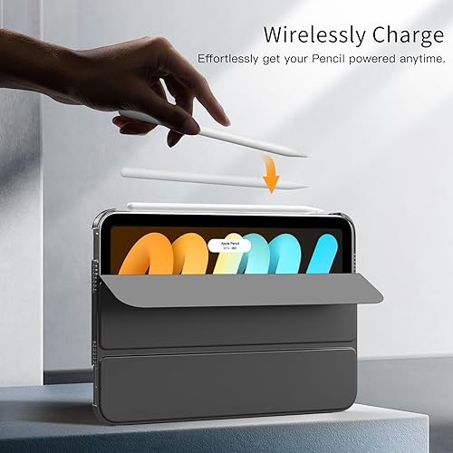 Miniatura 51 de MoKo Funda para iPad mini 7 (A17 Pro) Generation Case 2024, iPad mini 6 2021, funda delgada y ligera de 8.3 pulgadas de carcasa de policarbonato