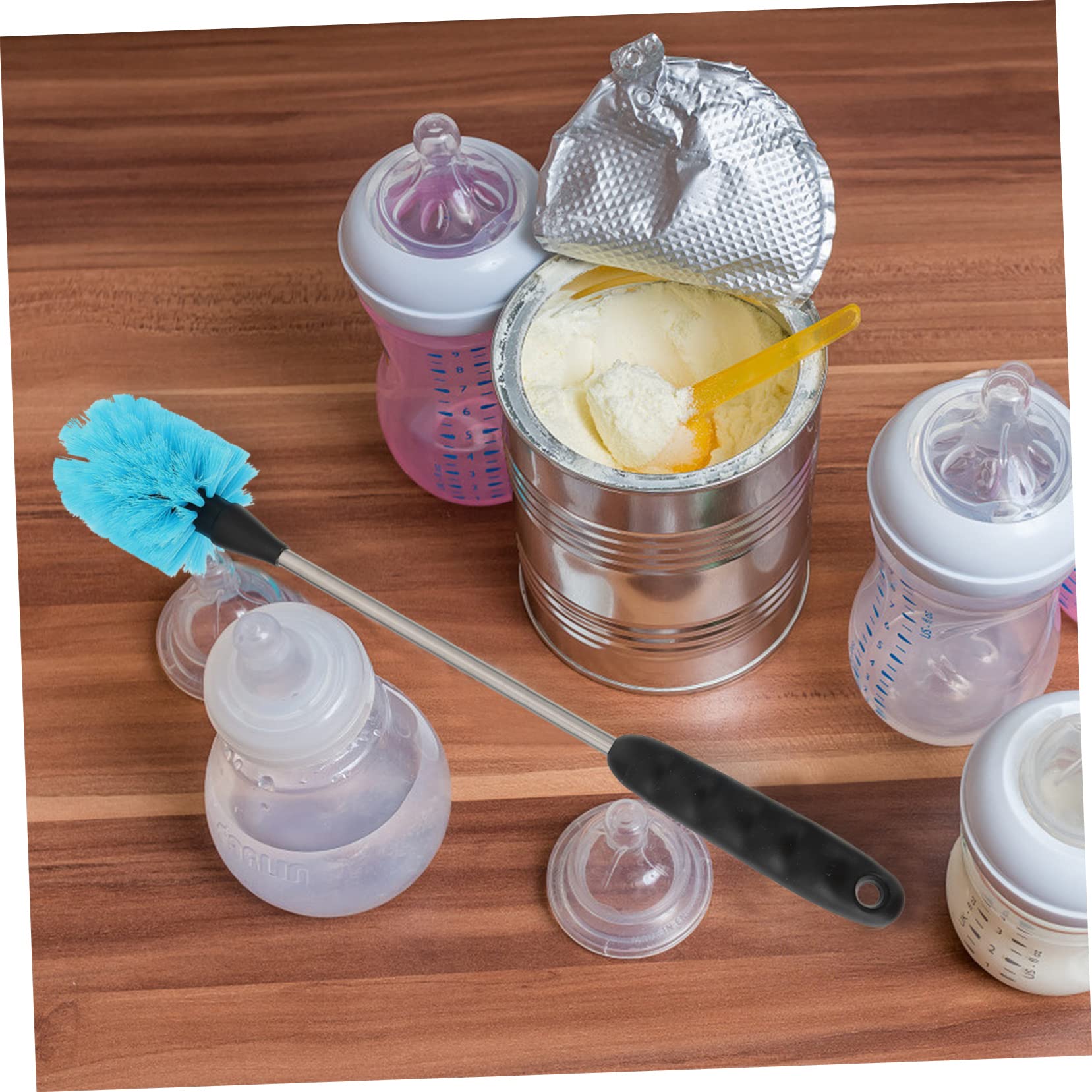 Cepillo de limpieza de cocina de mango largo, herramienta de limpieza de tazas para el hogar, duradero y eficaz, ideal para lavar platos y fregar la cocina