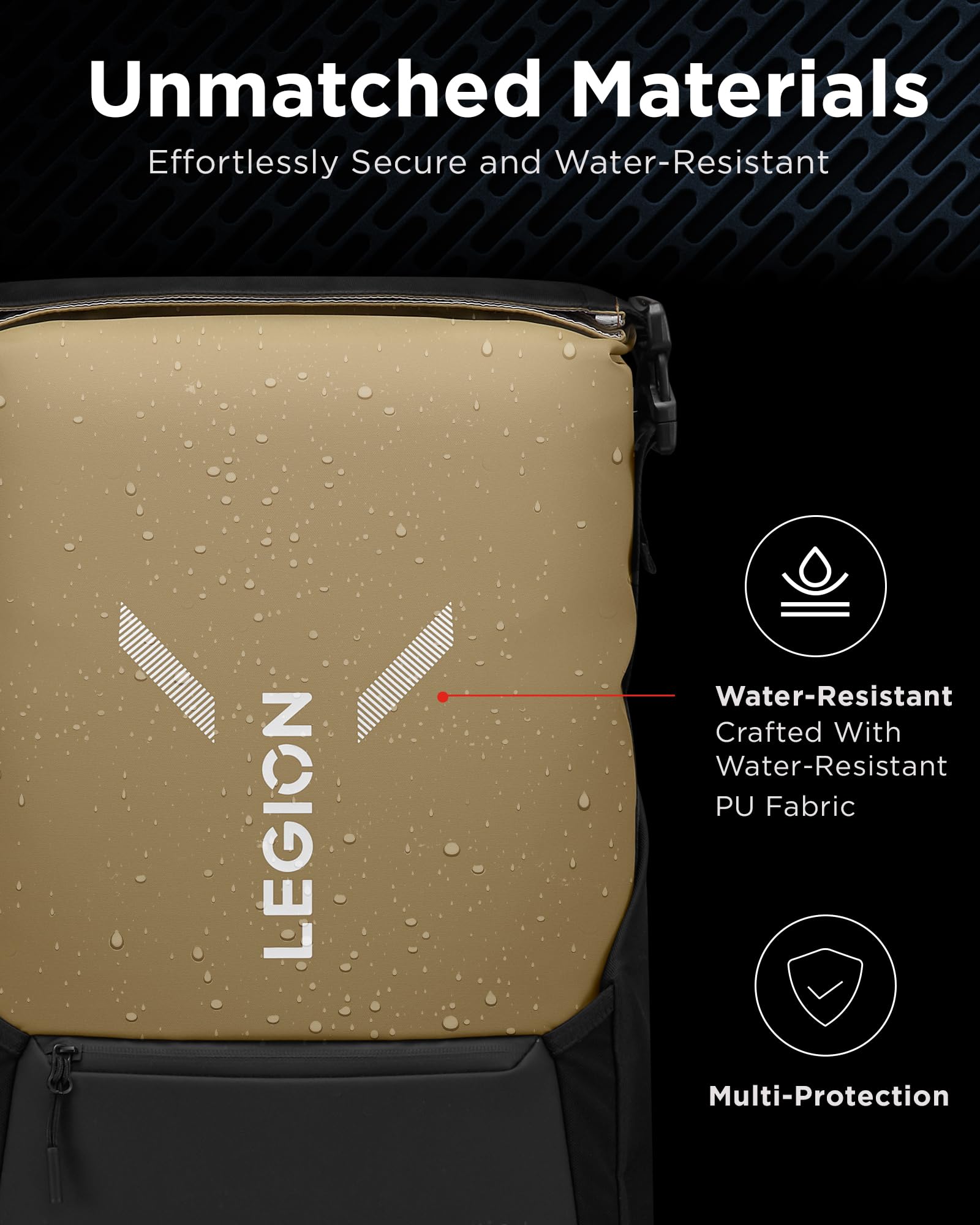 Lenovo Plecak na laptopa Legion Gaming GB500, pojemność do 25 l, pasuje do laptopów 40.6 cm, wodoodporny