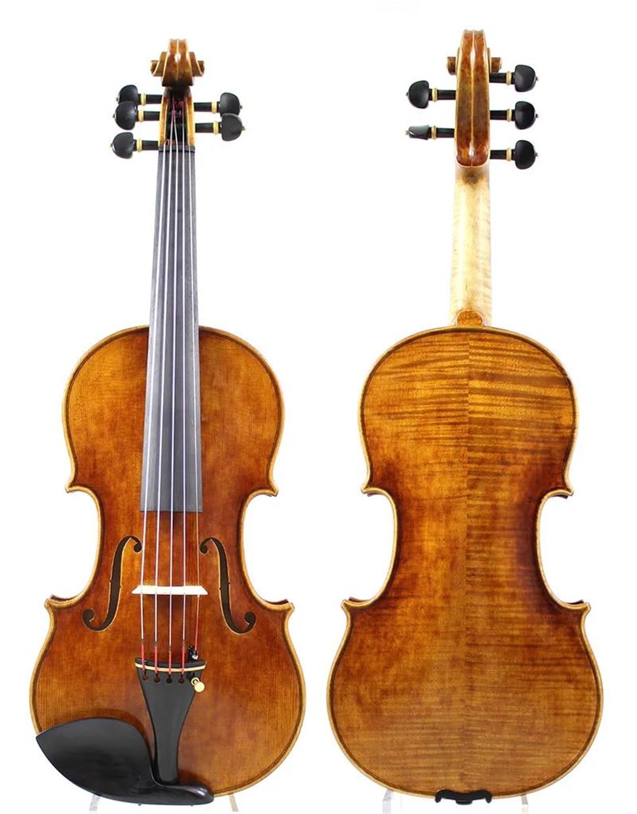 Violino Set Violino a 5 corde Violino 4/4 Violino acustico con vernice anticata