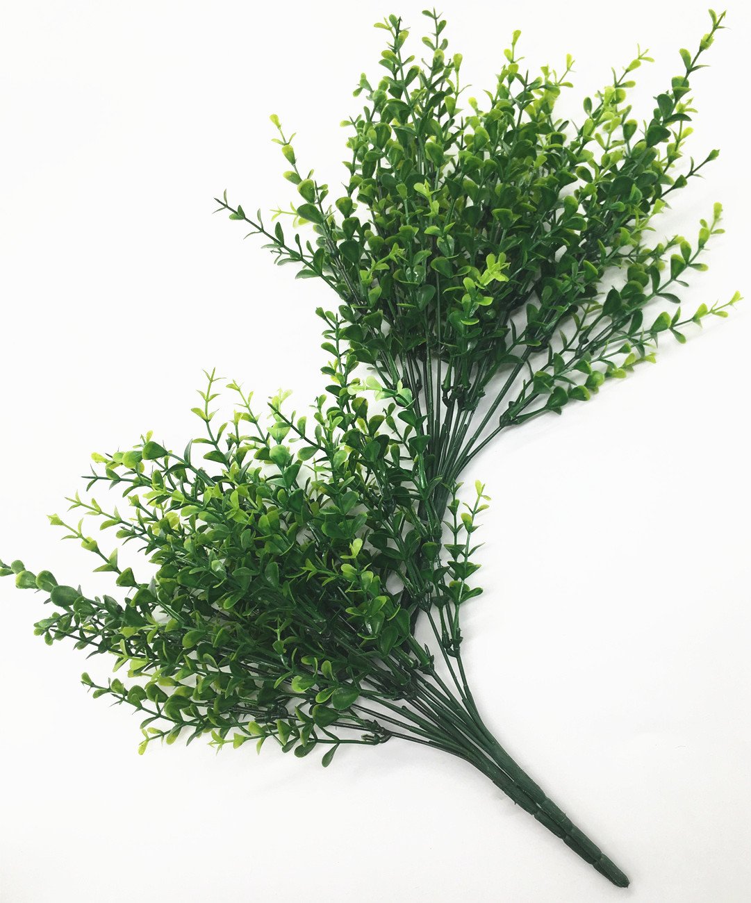 CATTREE Künstliche Eukalyptus-Pflanzen, Kunststoff-Weihnachtsdeko, künstliche Sträucher, grüne Blätter, Hochzeit, Innen- und Außenbereich, Haus, Garten, Veranda, Küche, Büro, Tischdekoration, 8 Stück