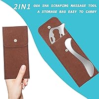 Vista 5 de 2-in-1 Stainless Steel Gua Sha Muscle Scraper Tool, Myofascial Scraping Tools for Physical Therapy, Lymphatic Drainage Massager, Soft Tissue Massage