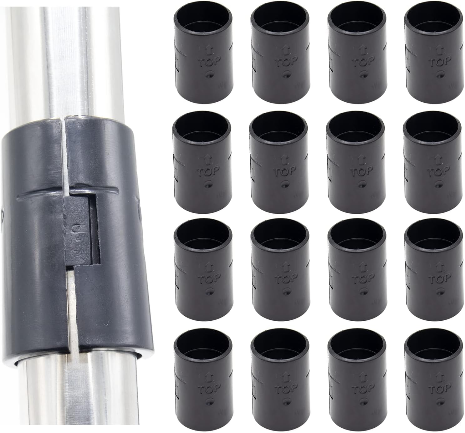 Joyangy 16 Pack Wire Shelf Shelving Clips for 11/2" Post