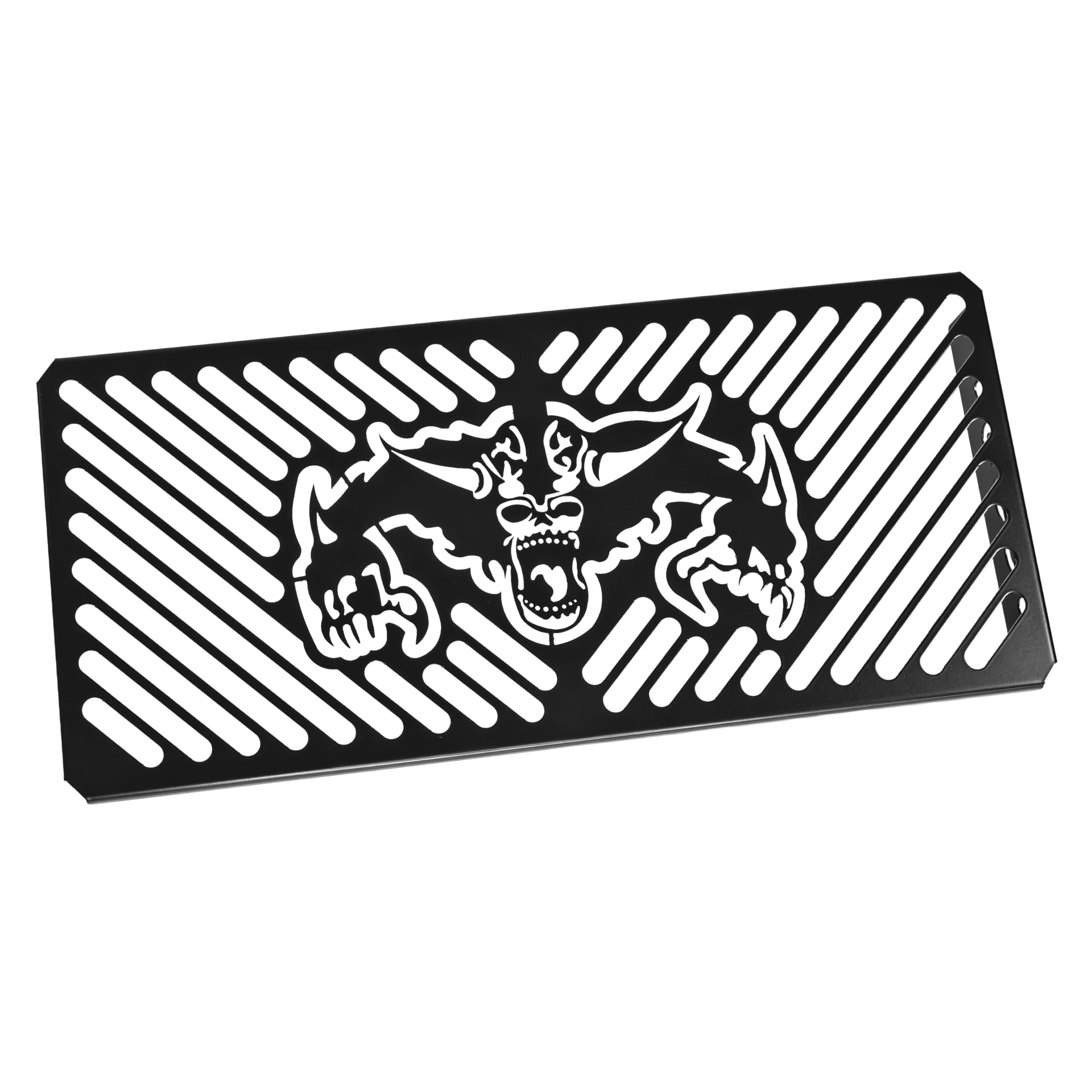 IBEX 10004516 Kühlerabdeckung Wasserkühler Kühlergrill Kühlerschutz Kühlergitter Kühlerschutzgitter Kühlerverkleidung schwarz Design Teufel