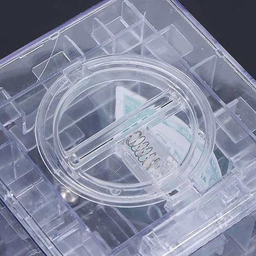 Miniatura 4 de Cajas de regalo de rompecabezas de laberinto de dinero, caja de ahorro de juego de laberinto de dinero para niños y adultos (blanco)