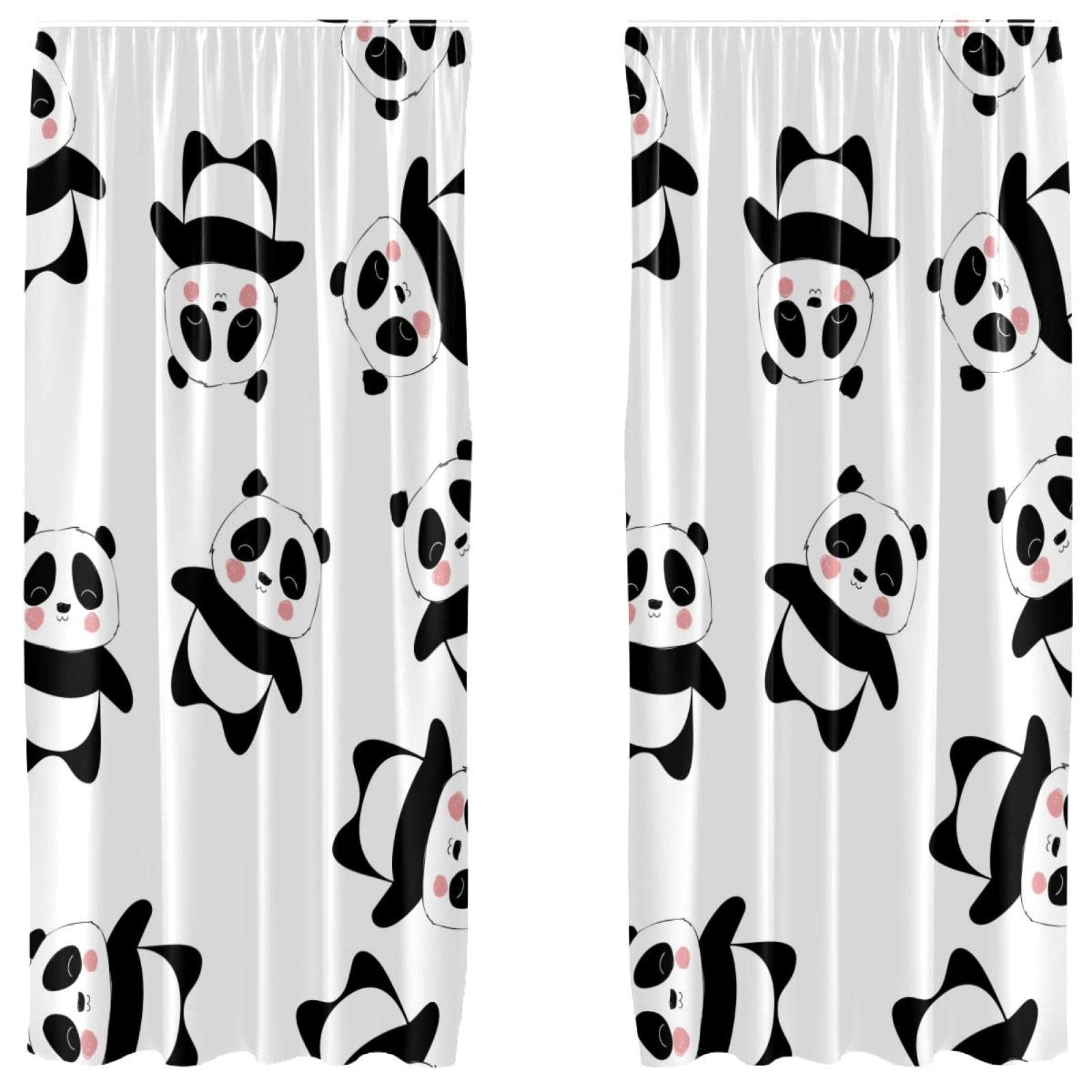 Rideaux occultants chambre bébé et adulte Baby Panda en taille 140x213 cm