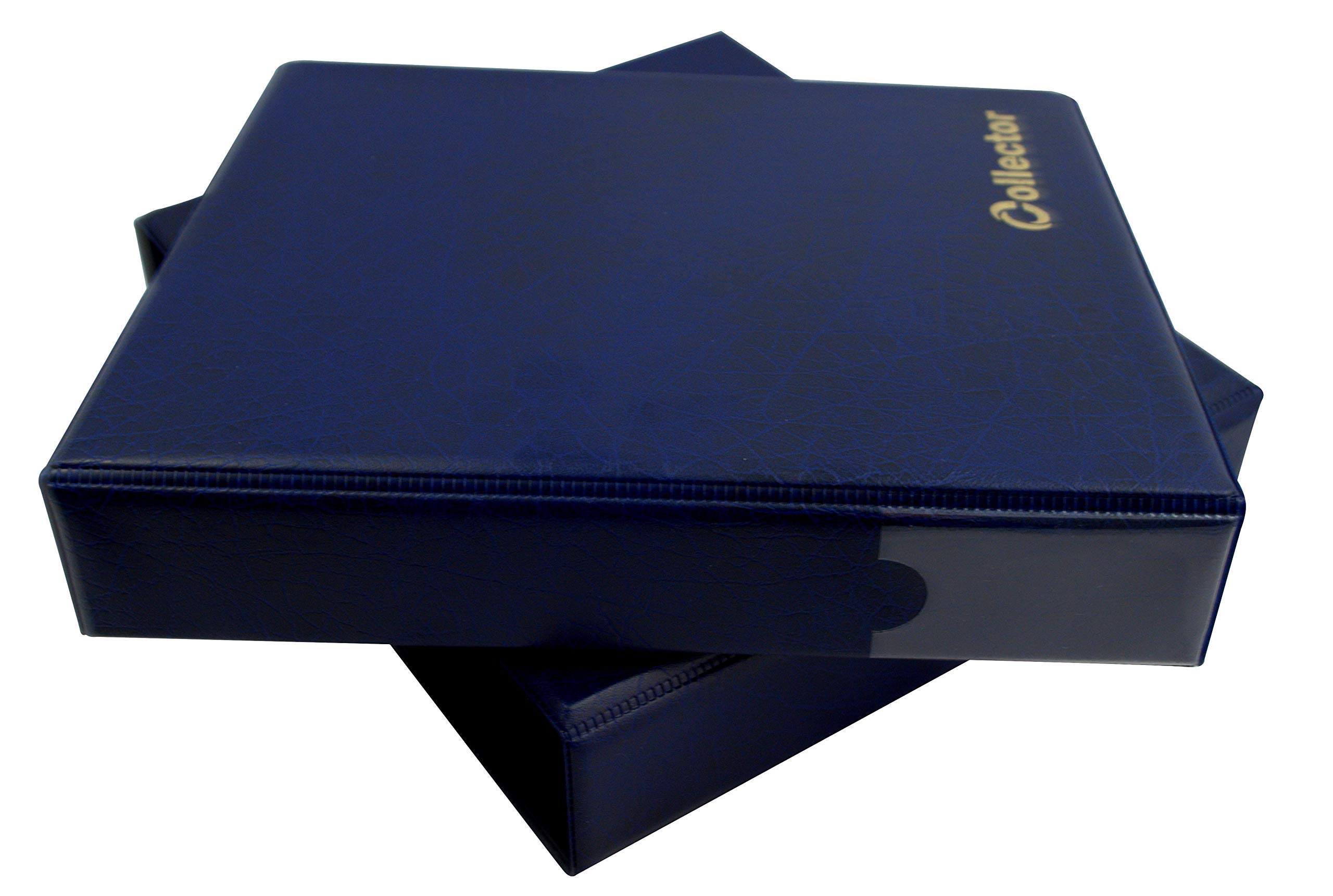 Album Classeur Pour Collection De Pièces De Monnaie (jusqu'à 300 Pièces) - Avec Pages à Pochettes De Tailles Différentes Et Diviseurs, Couleur Bleue