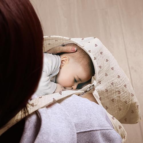 Miniatura 3 de Fundas de lactancia para lactancia materna  Funda transpirable para lactancia materna con cuello de arco, fundas de lactancia ajustables de