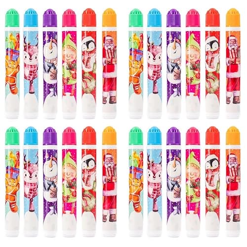 evelay Christmas Bingo Dabbers Ticket Felt 6 Coloured Markers Pens Job Lot 12-48 Pack