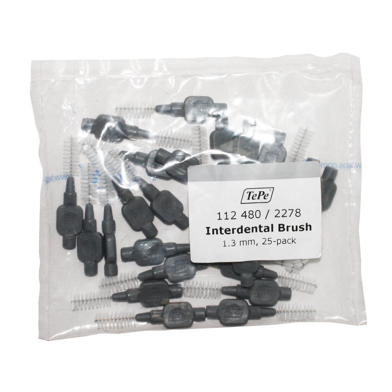 Tepe Grey Interdental Brush 1.3mm 25 Pack