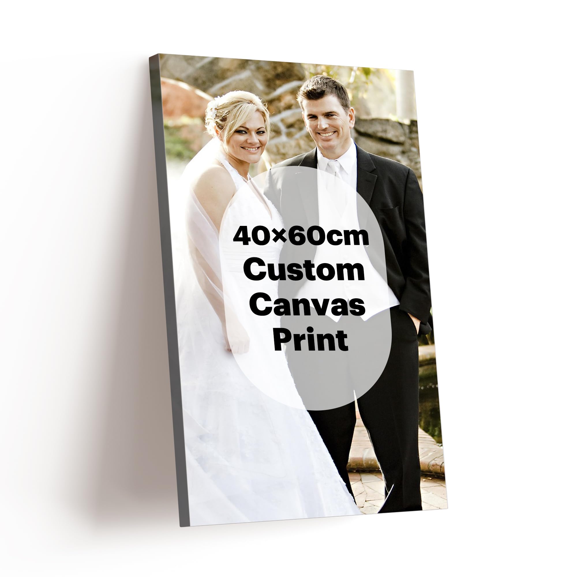 AODUOKE Customised Canvas Print with Photo Personalised Framed Canvas Print - Custom Picture Canvas Gift for Home Wall Art - Customized Photo Canvas for Men Women Friend - 40x60cm
