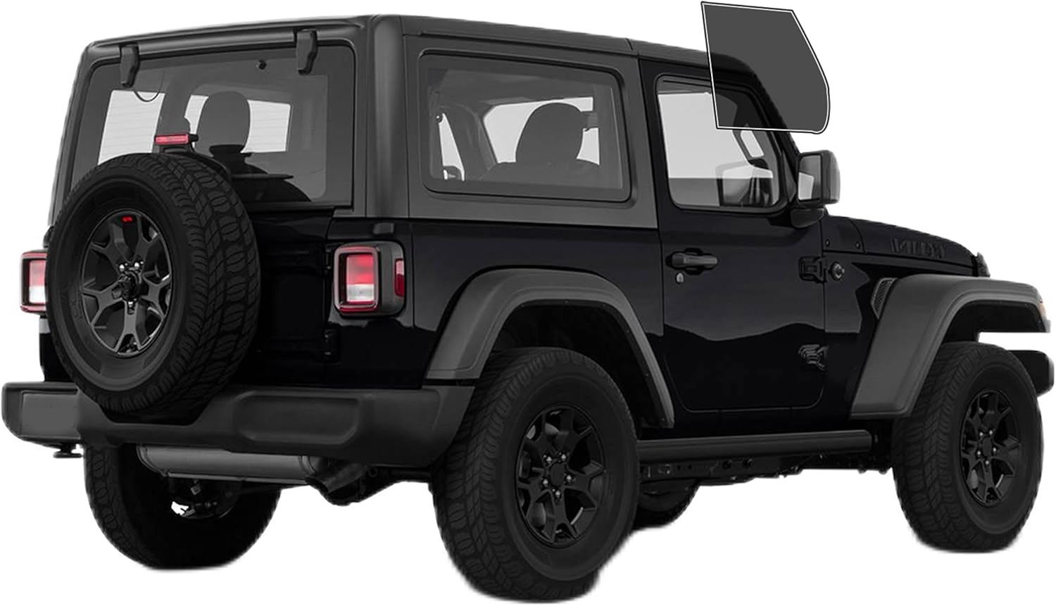 AUTOTEK Precut Film Front Two Door Windows Tint Film Cars Sun Blocking Protection Privacy Anti Shatter Glass Computer Cut Any Tint Shade for Jeep Wrangler 2door 2018-2024