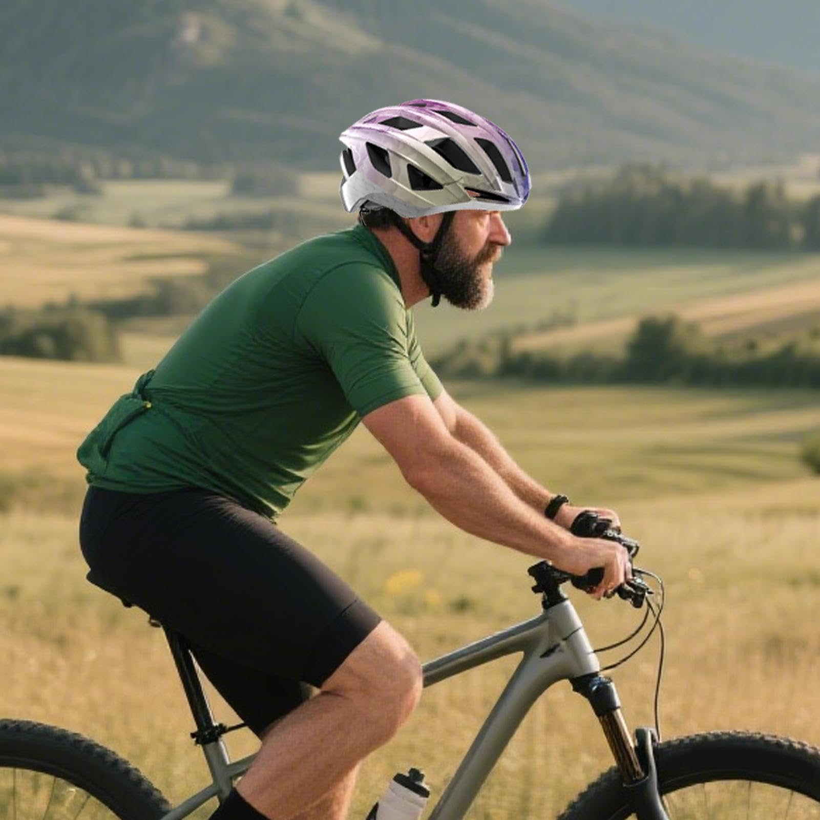 Kask rowerowy, regulowany, oddychający, lekki i bezpieczny | Damski kask dla rowerzystów dla kobiet i mężczyzn do jazdy na rowerze, jazdy na rowerze i dojazdów do pracy w mieście