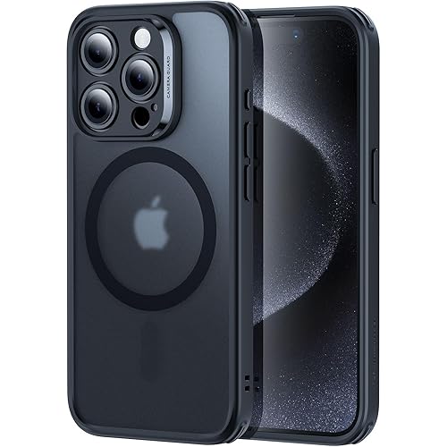 ESR for iPhone 15 Pro Max Case, Translucent Matte Case, Compatible with MagSafe, Military-Grade Protection, Classic Series, Frosted Black