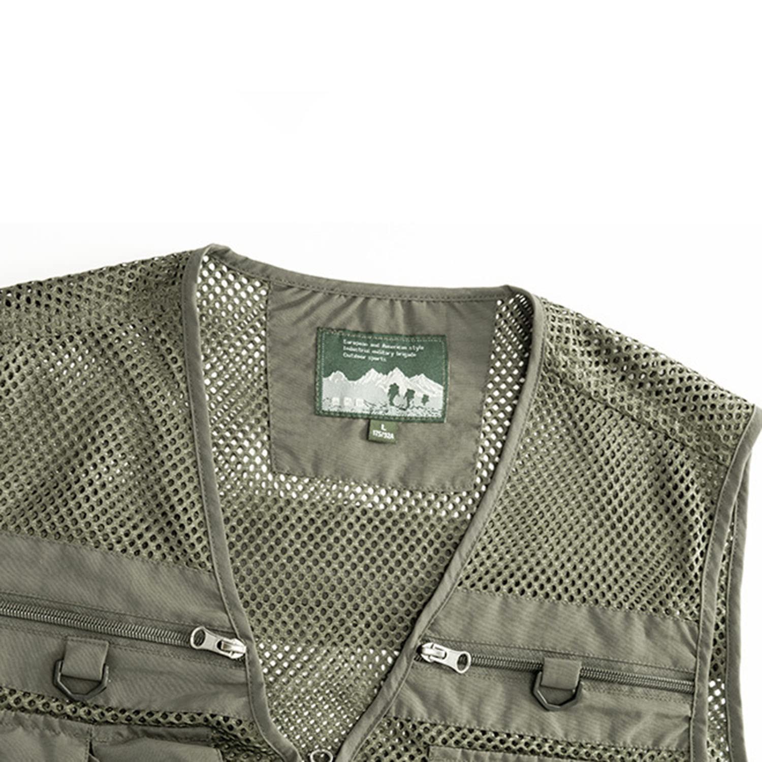 Chaleco para Hombre Chaleco Sin Mangas con Multibolsillos Chaleco De Pesca Casual para Exteriores Chaleco De Verano Transpirable para Viajes Chaqueta De Fotografía Multifuncional