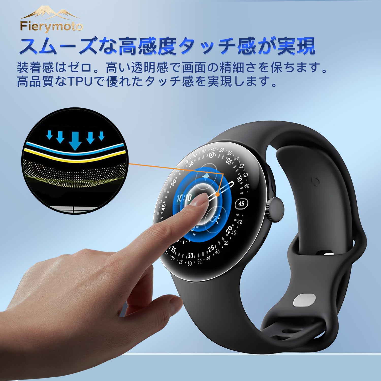 Amazon.co.jp: 【5枚セット】用 Google Pixel Watch 4 41mm 保護
