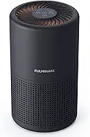 Purificadores de ar para quarto, filtro de ar HEPA verdadeiro FULMINARE H13, filtro de ar silencioso com luz noturna, purificador de ar pequeno portátil para casa, escritório, sala de estar, preto