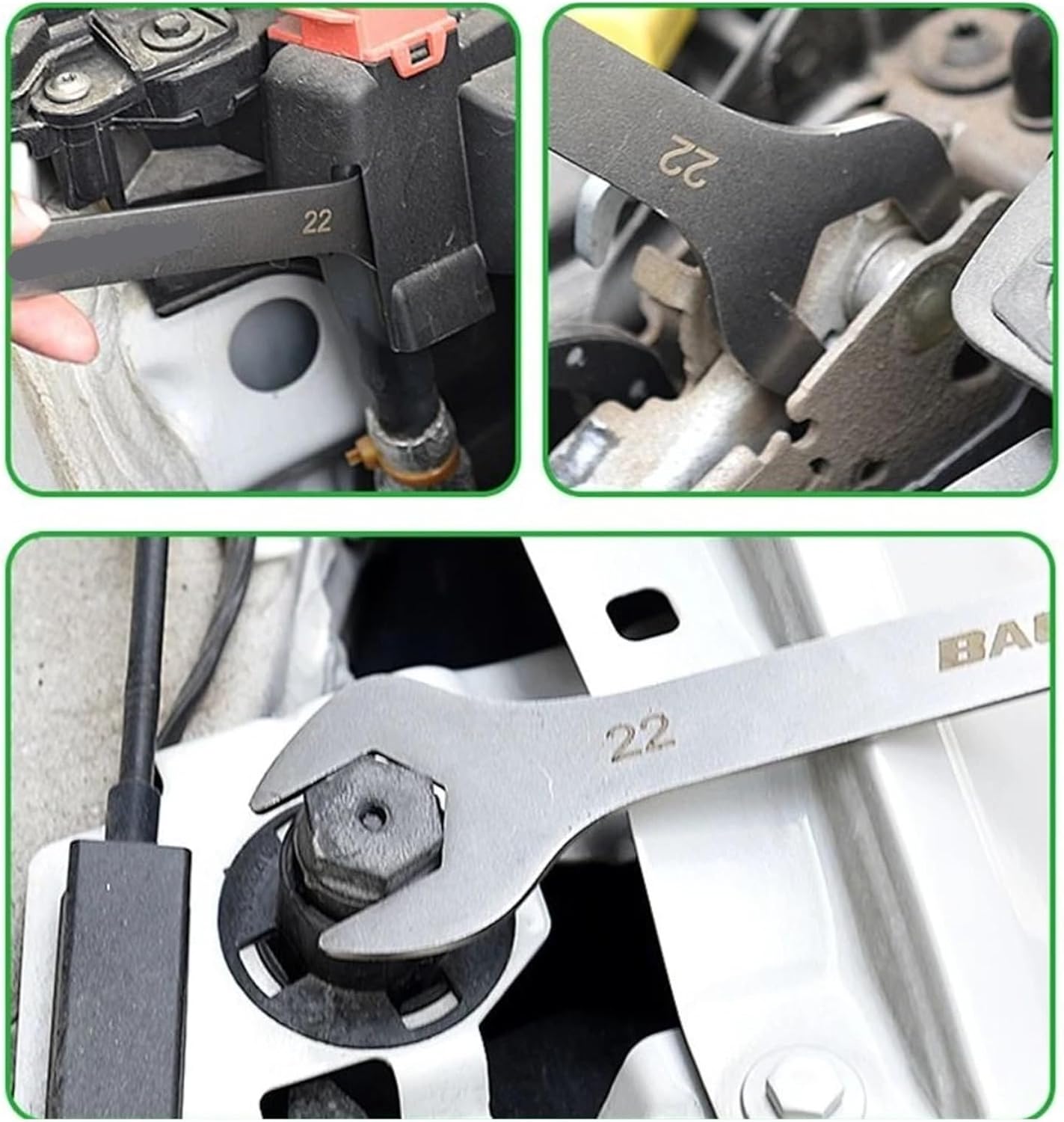 3mm Ultra-thin Open Box Dual-purpose Wrench Set 6-24mm Stainless Steel Spanner Metric Ratcheting Combination Wrench Kit With Bag(6-22mm 8pcs kit)