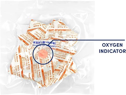 Miniatura 4 de Absorbentes de oxígeno de alta calidad de 300 CC para almacenamiento de alimentos, paquetes de eliminadores de oxígeno (3 bolsas de 10 paquetes)