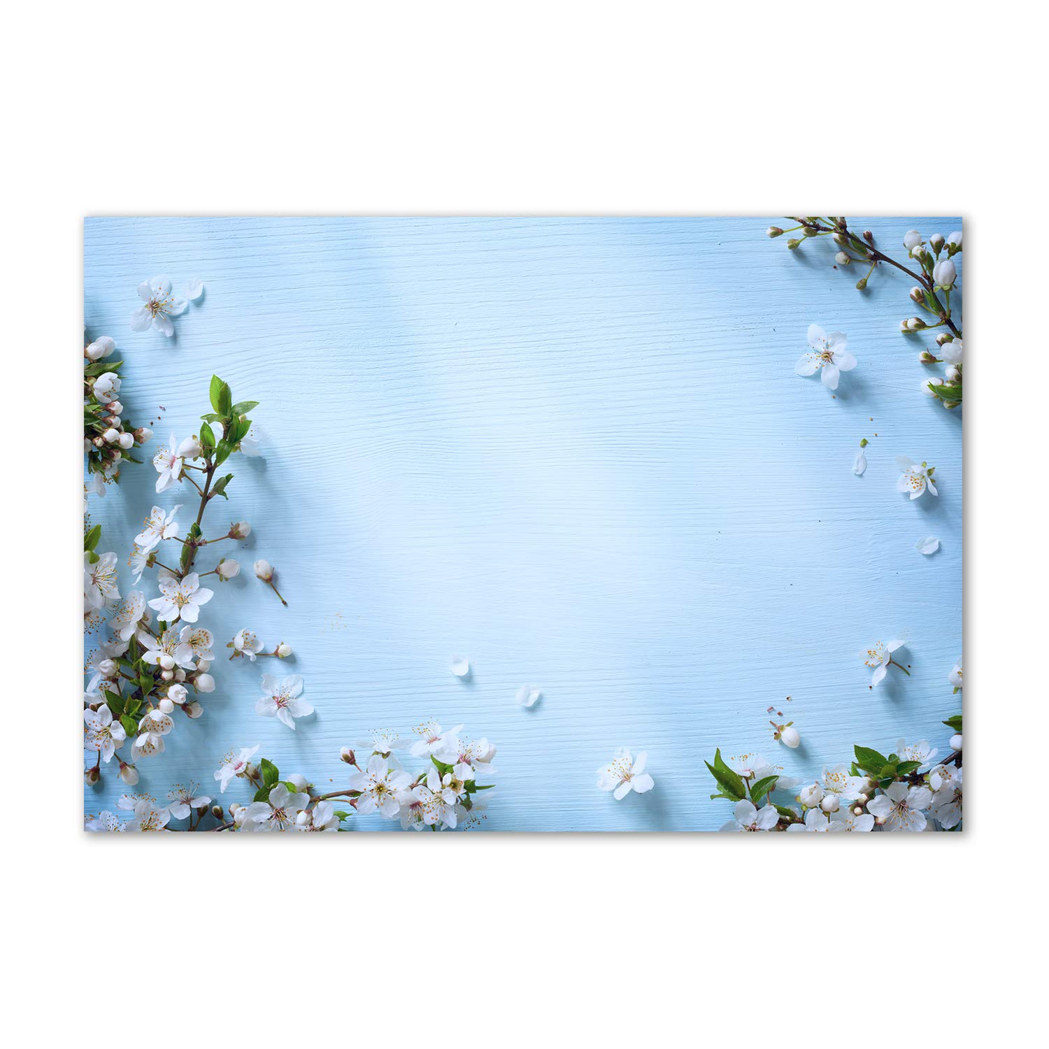 Acrylic glass picture fleurs de cerisier tableau verre plastique