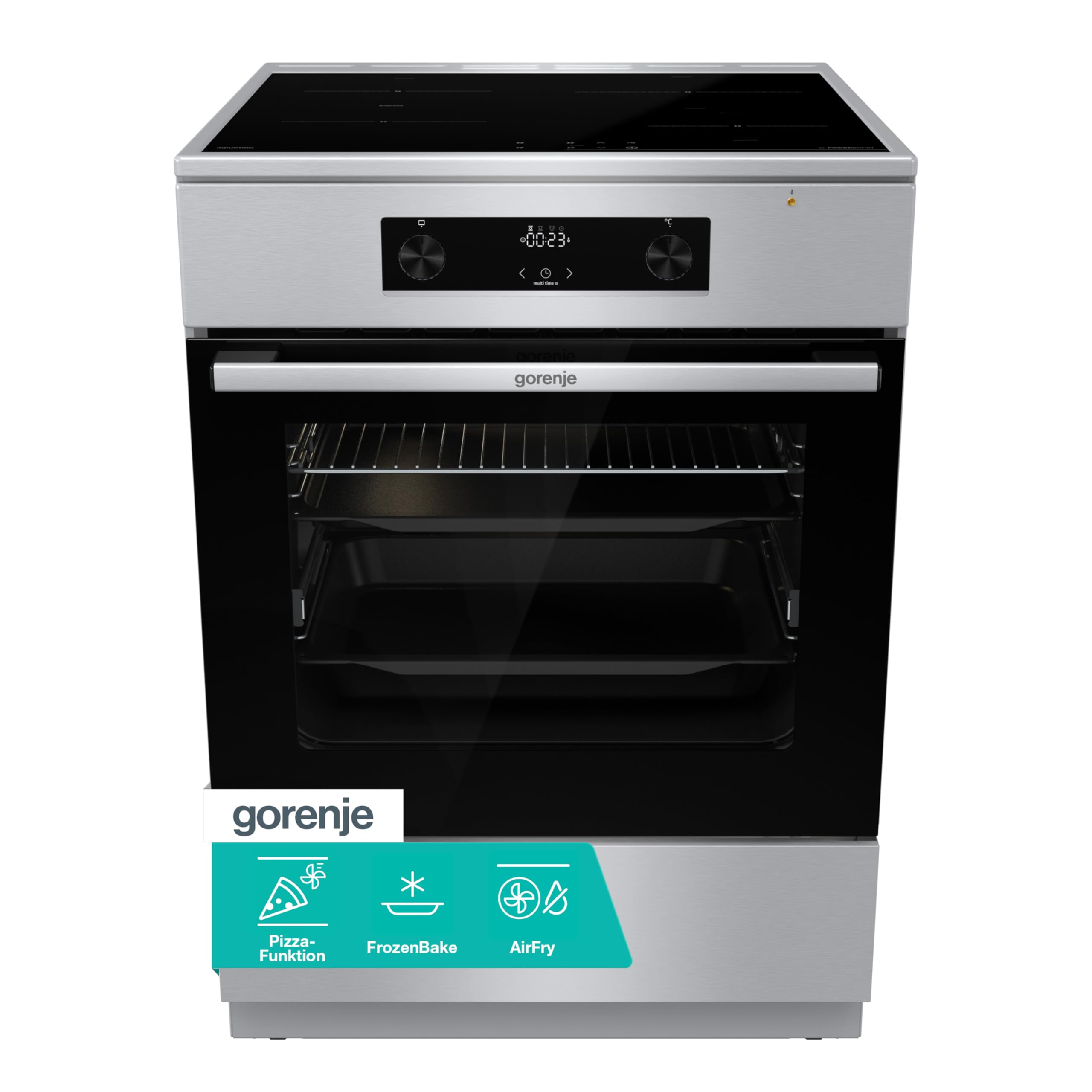 Gorenje GEIT6C60XPG Elektro-Standherd mit Induktionskochfeld