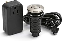 Vista 9 de Lew Electric Interruptor de aire y controlador de eliminación de basura con botón (negro inoxidable)