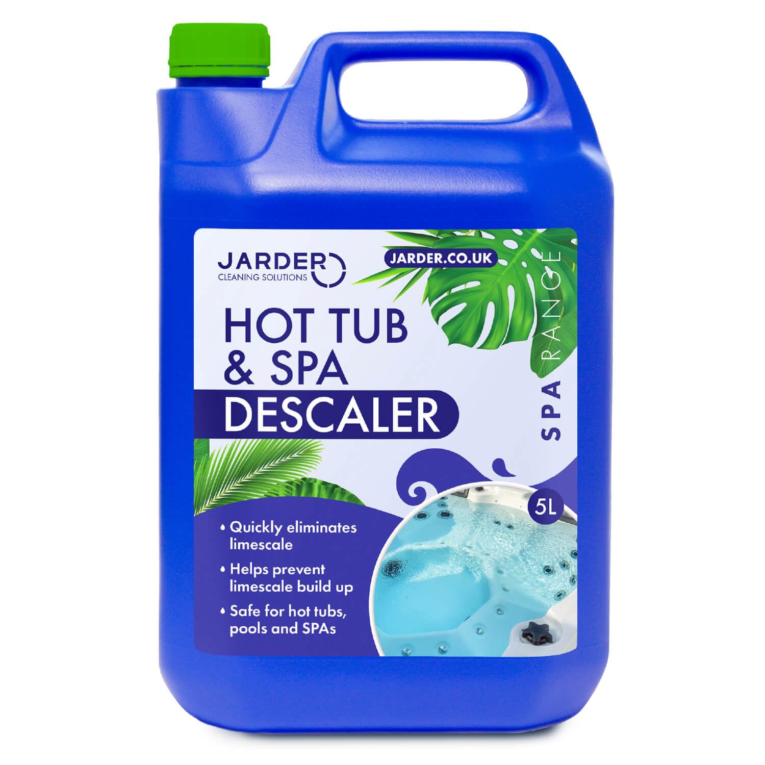 Jarder Hot Tub and Spa Descaler 5L – Limescale Remover, Helps Prevents Build-Up