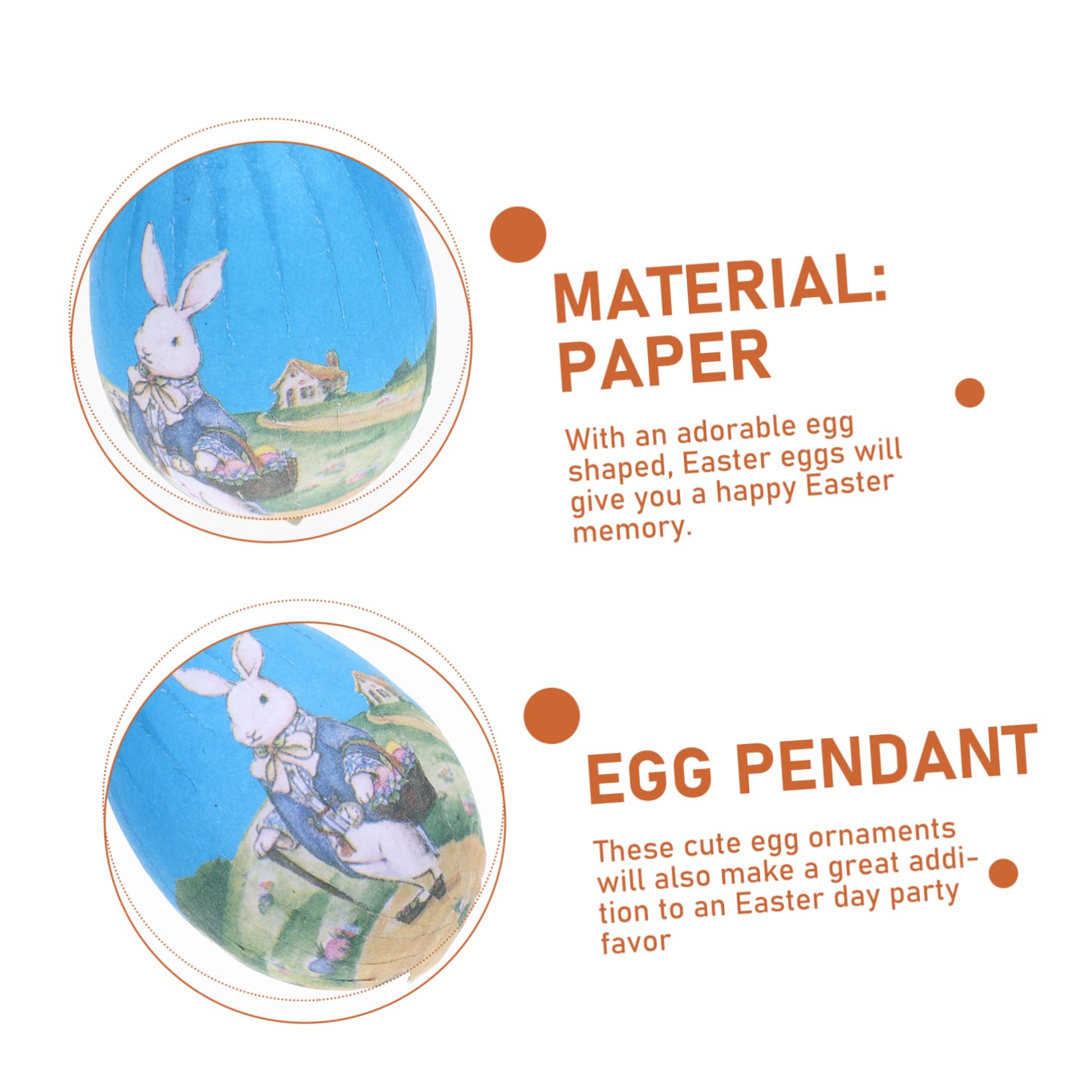 MAGICLULU 5 Sätze Hängende Osterverzierung Füllstoffe Doppelt Weihnachtliche Tischdeko Weidenkörbe Ostereier Easter Egg Decoration Ornament Dekorative Osterdeko Schaum 25 Stück * 5