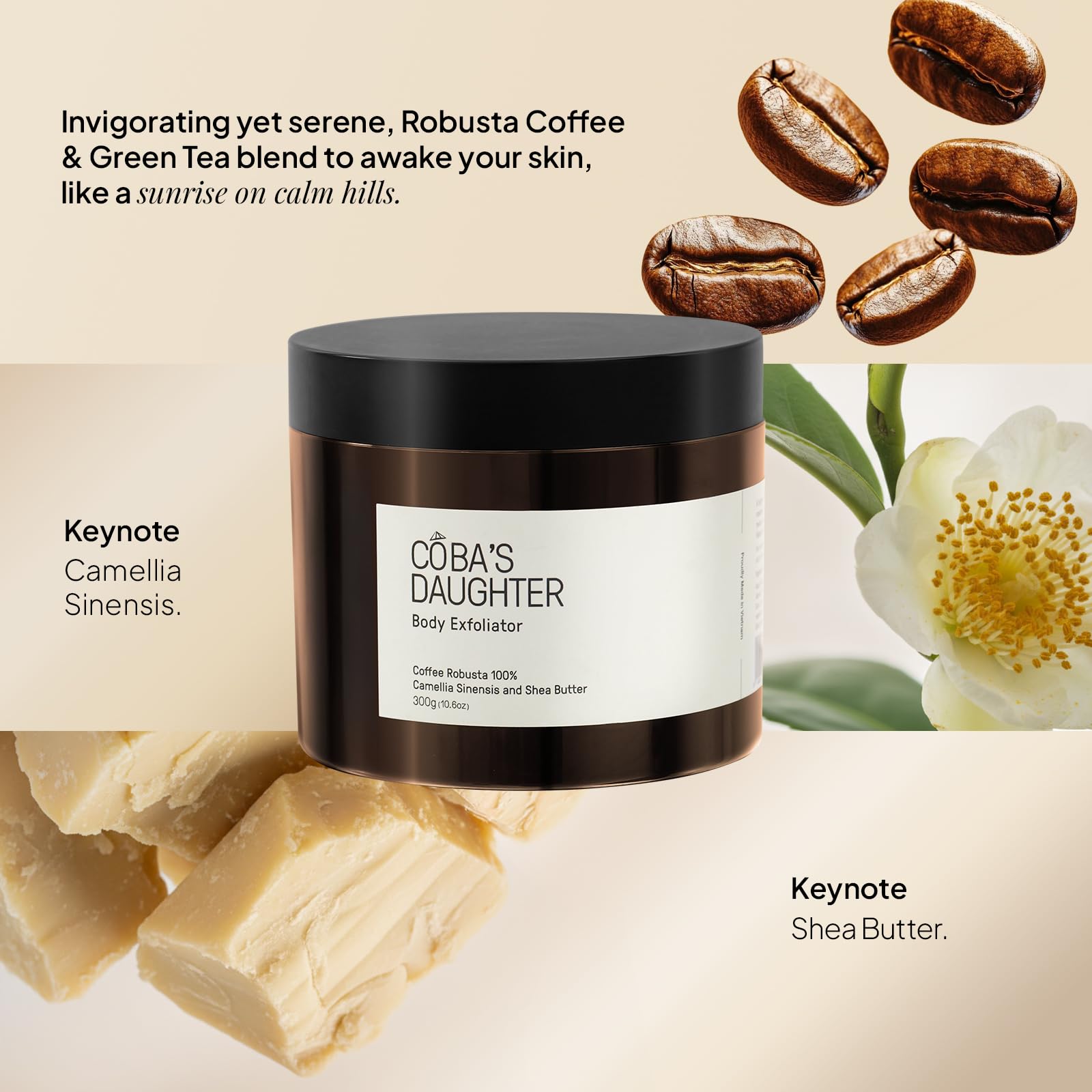 COBA'S DAUGHTER Vietnamese Robusta Coffee Scrub with Shea Butter