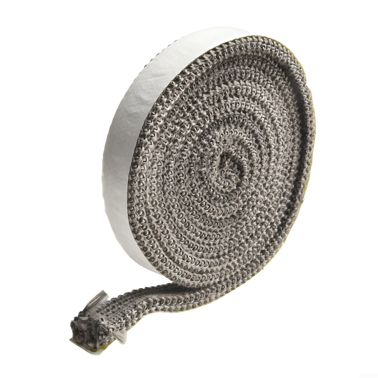 Guarnizione in corda di vetroresina, Corda for bruciatore di legna, in fibra vetro, for guarnizione della stufa a pellet, nera, 6 mm x 200 cm, larghezza 15-25(6mm*20mm*2m)