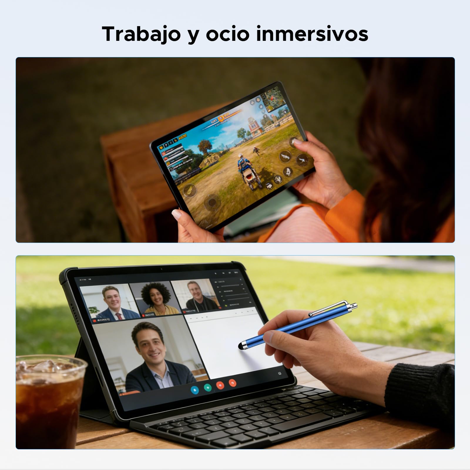 P12 Pro Tablets 12 Pulgadas, 2.4K 120Hz & 4G Sim LTE, 48GB+256GB/2TB Gemini AI & 12000mAh/18W Tablet Android 16, T7300 Octa Core Tablet con Teclado, Quad Speakers/Widevine L1/Mouse/Funda
