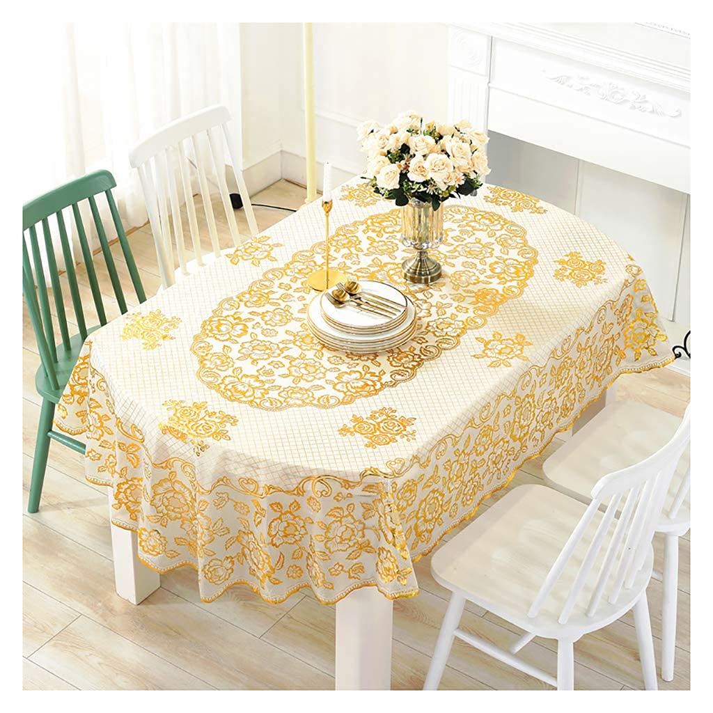 Nappe ovale lavable anti-déversement pour protéger votre table des taches