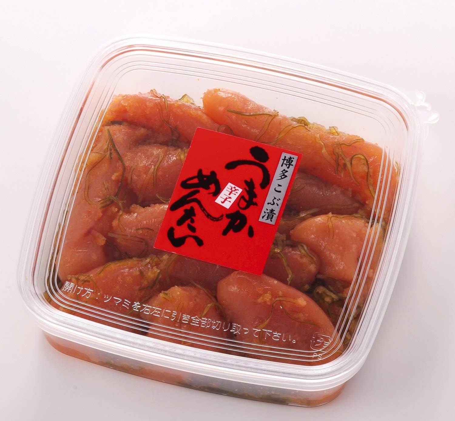 昆布漬け辛子めんたい 無着色 切れ子 (明太漬け刻み昆布入り) 340g