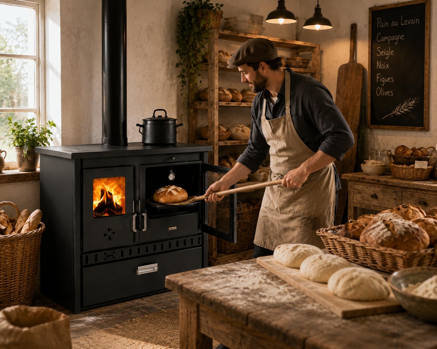 Prity 1P36 D - Stufa a legna da 10 kW