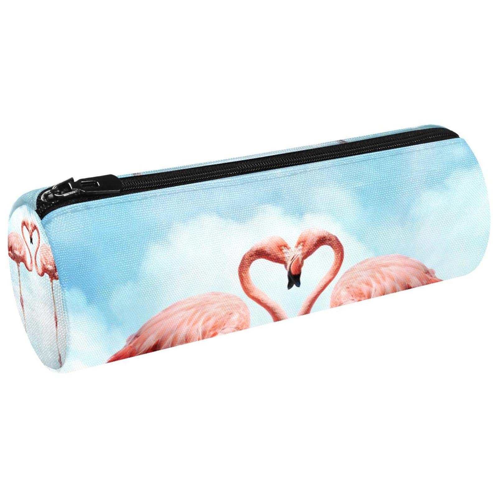 GUEROTKR Pencil Case, Pencil Pouch, Pencil Box, Aesthetic Pencil Case, Flamingo Paradise Sky Lake Valentine