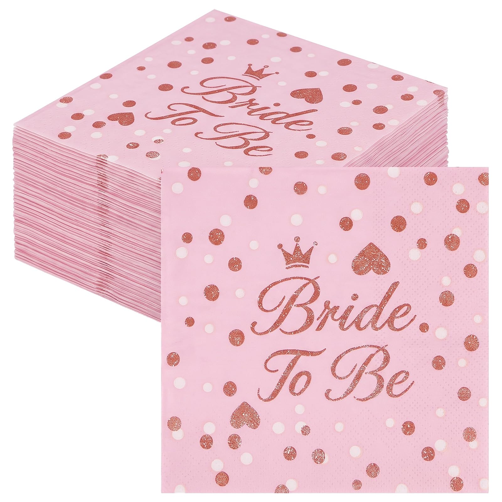 Bride to Be Napkins, 40Pcs Hen Party Decorations Paper Serviettes — image 1