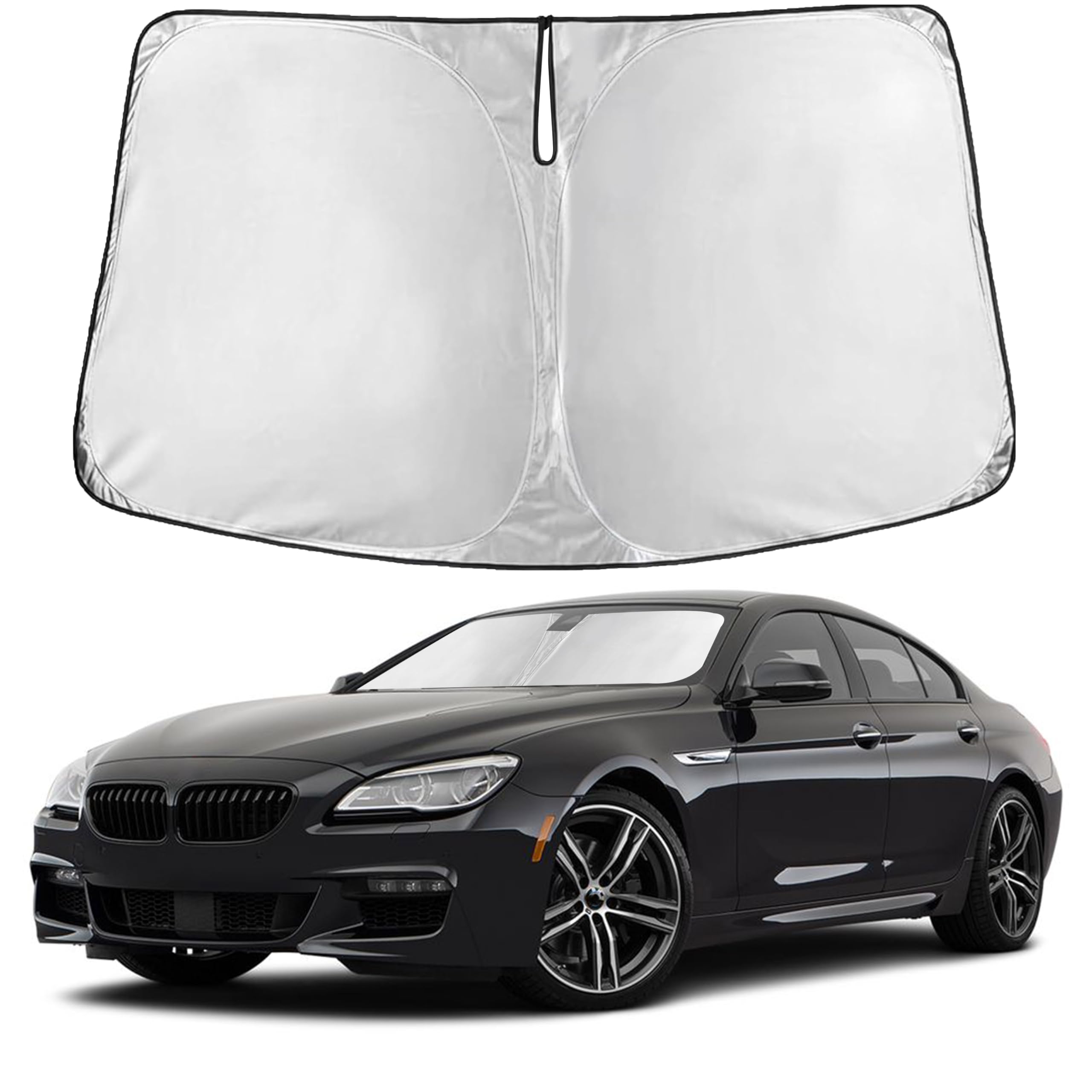 EcoNour Windshield Sun Shade Compatible for Nissan Armada 2017–2014 2025 | Full-Size SUV Front Window Sunshade | Foldable Sun Visor Shield | Blocks UV Rays &amp; Reduces Heat