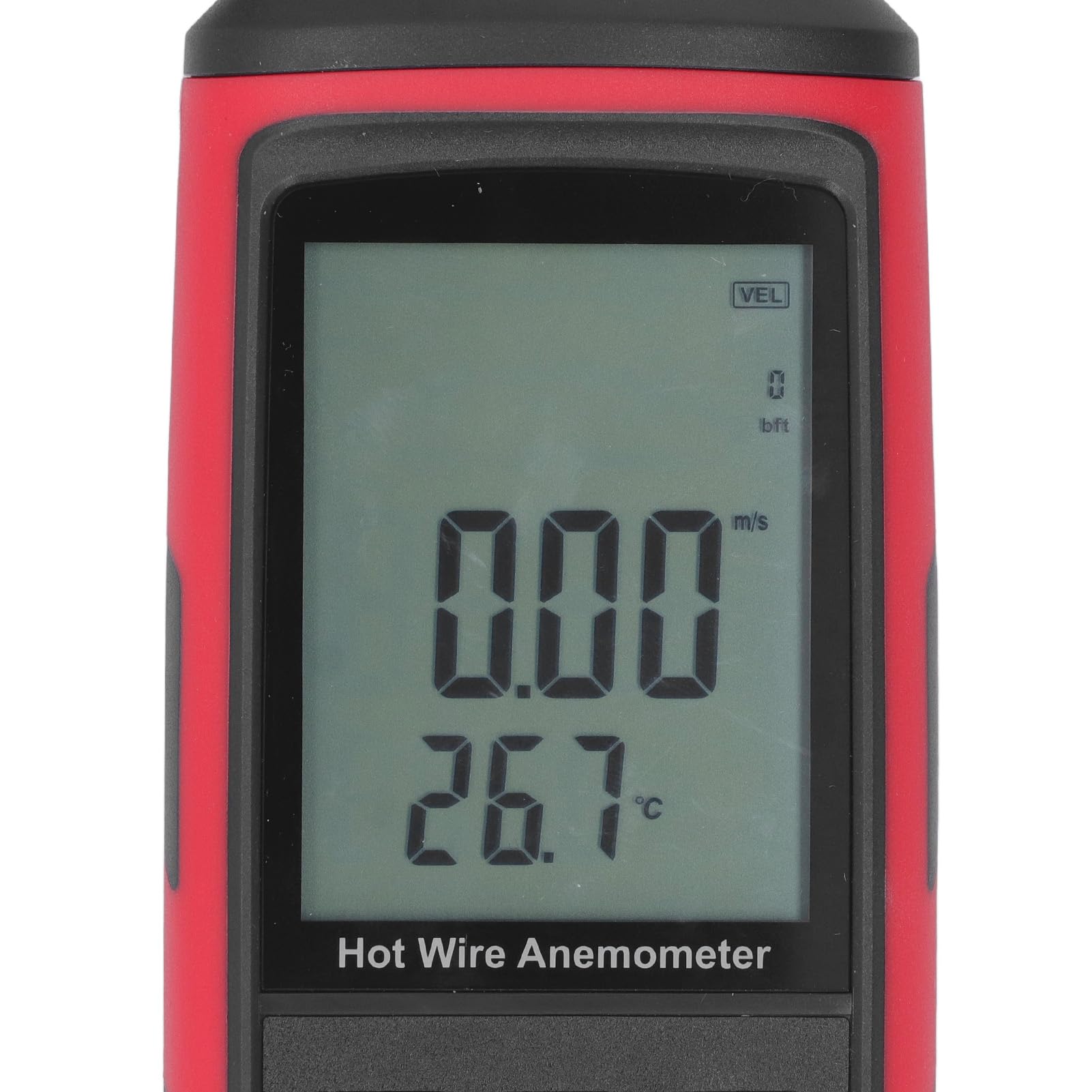 Cyfrowy anemometr Ręczny miernik prędkości wiatru o wysokiej dokładności z wyświetlaczem temperatury i wilgotności do zastosowań przemysłowych na zewnątrz