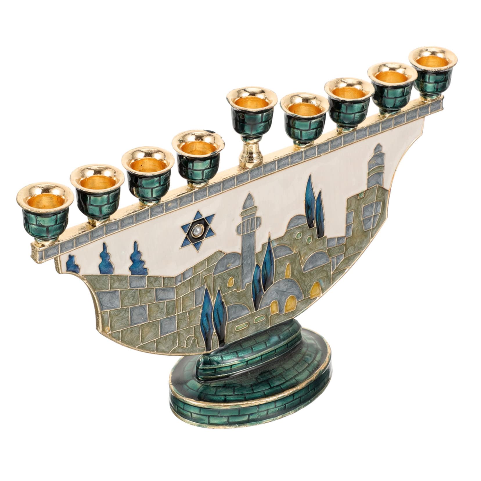 TOPBATHY candelabro gerusalemme stoppini di Candele a LED leggero decorazioni per matrimoni lumino luce light decorazione casa portacandele portacandele per candelabri Metallo